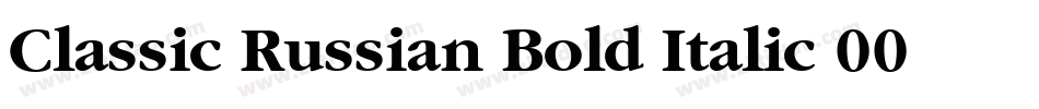 Classic Russian Bold Italic 001.001字体转换